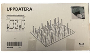 IKEA UPPDATERA Pegboard Drawer Organizer - Anthracite 30” (76 cm) 505.029.85 NEW
